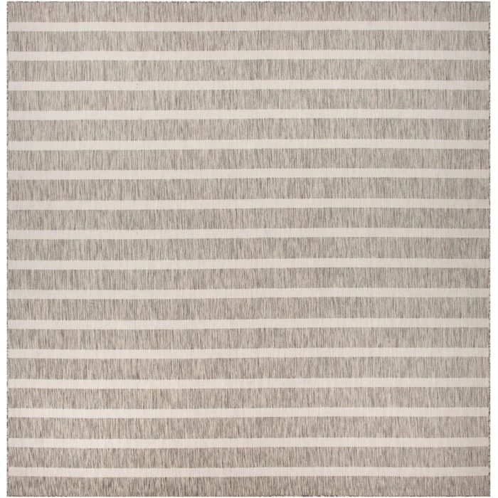 Nourison Positano Grey Ivory POS03 8ft. Square Rug