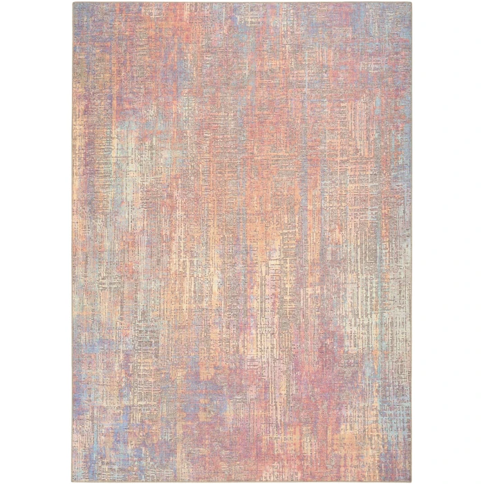 Nourison Home Botanical Washables Multicolored BOT05 7ft.6in. x 9ft.10in. Rect. Rug