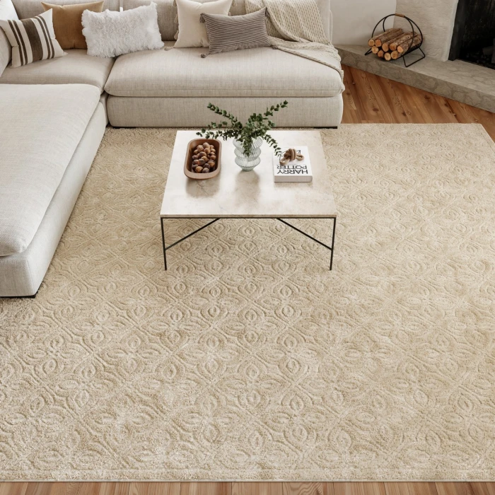 Nourison Home Washable Charm Cream / Ivory WCH03 9ft. x 12ft. Rect. Rug
