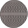 Nourison Positano Black POS02 5ft. Round Rug