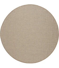 Nourison Home Courtyard Tan COU01 8ft. x Round Round Rug