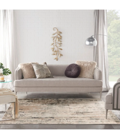 Nourison Quarry Beige Grey QUA01 10 ft. X Square Rug