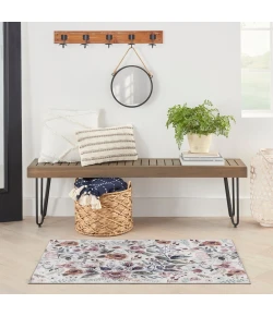 Nourison Home Nourison Washables NWB01 Ivory Pink 2 ft. X 3 ft. Area Rug