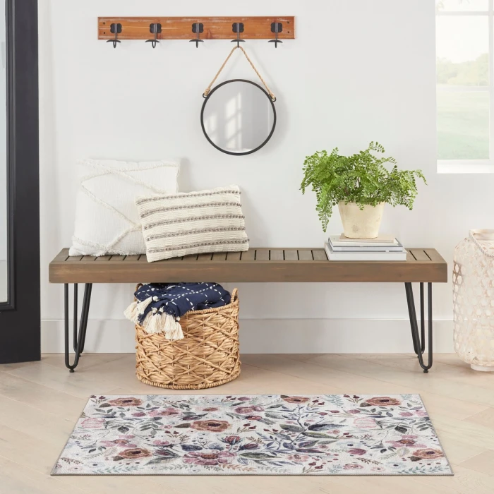 Nourison Nourison Washables Ivory Pink NWB01 2 ft. X 3 ft. Rect. Rug