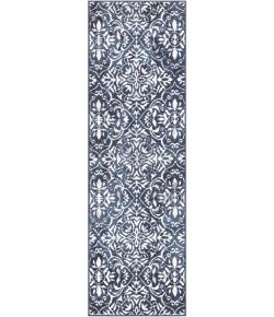 Nourison Jubilant Navy Ivory JUB21 2ft.3in. x 7ft.3in. Rect. Rug