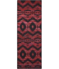 Nourison Home Spectrum Burgundy Black SPE01 2ft.6in. x 7ft.6in. Rect. Rug