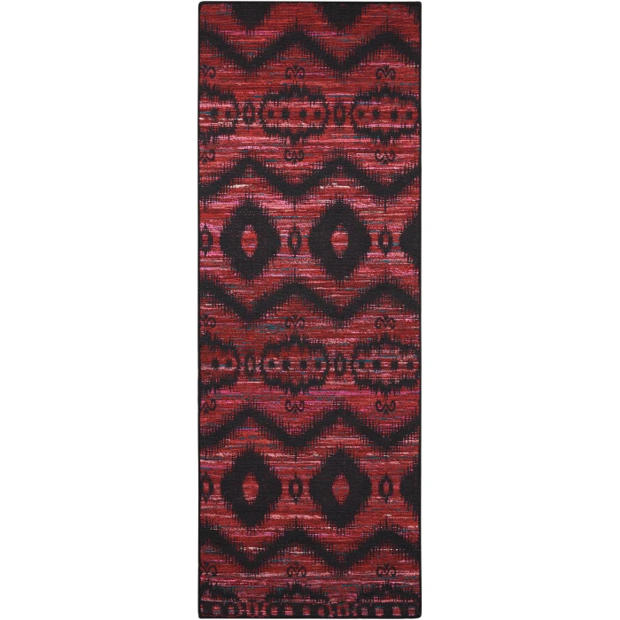 Nourison Home Spectrum Burgundy Black SPE01 2ft.6in. x 7ft.6in. Rect. Rug