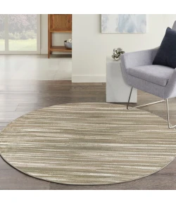 Nourison Home Jubilant JUB04 Green Ivory 5 ft. 3 in. Round Area Rug
