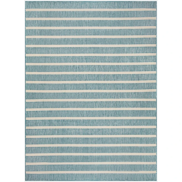 Nourison Positano Aqua Ivory POS03 12ft. x 15ft. Rect. Rug