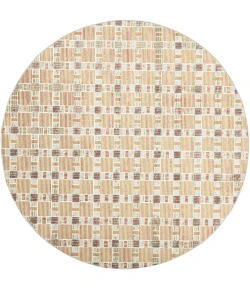 Nourison Nordic Rust Multicolor NRC14 8ft. x Round Round Rug