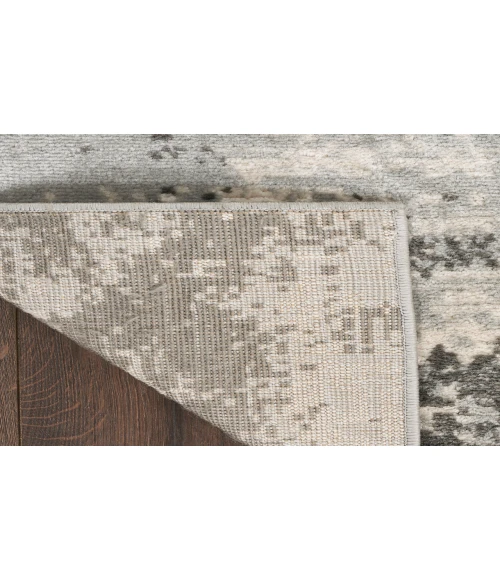 Nourison Serenity Home Ivory Grey SRH06 2 ft. 2 in. X 7 ft. 6 in. Rectangle Rug