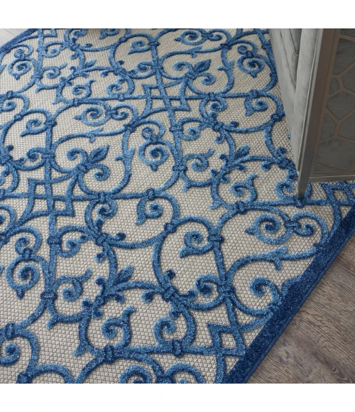 Nourison Aloha Area Rug ALH21-Grey/Blue