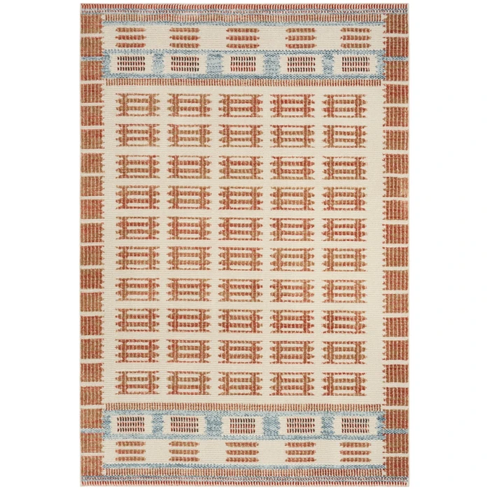Nourison Nordic Ivory Rust NRC16 5 ft. X 7 ft. Rect. Rug