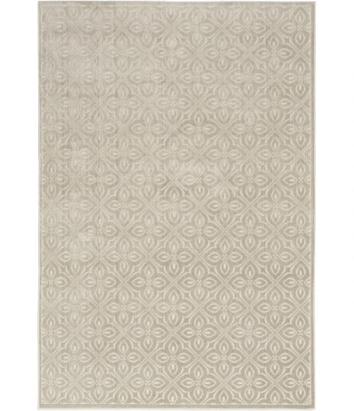 Nourison Home Washable Charm Grey WCH03 5ft. x 7ft. Rect. Rug