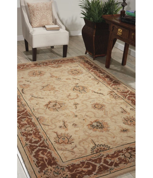 Nourison Home Heritage Hall Brown HE27 5ft.6in. x 8ft.6in. Rect. Rug