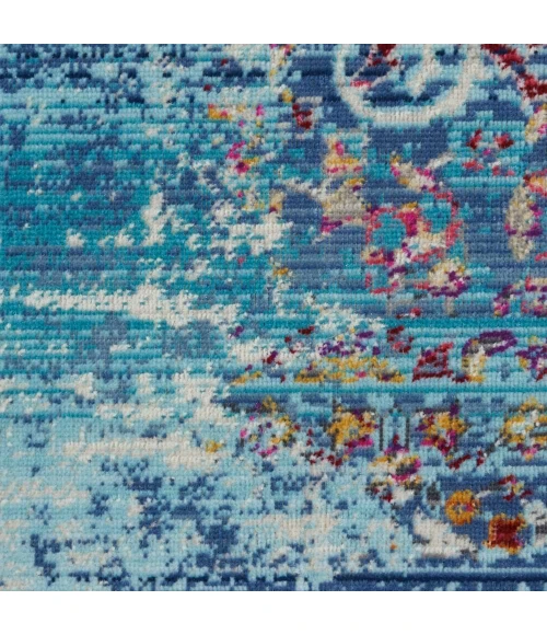 Nourison Vintage Kashan Runner Area Rug VKA02-Blue