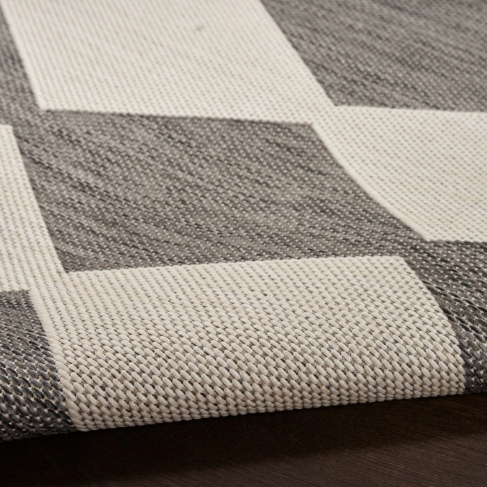 Nourison Positano Charcoal POS04 4 ft. X 6 ft. Rect. Rug