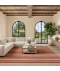 Nourison Positano Terracotta Ivory POS03 8ft. Square Rug