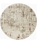Nourison Quarry Ivory Rust QUA01 8ft. Round Rug