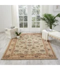 Nourison Home Heritage Hall Beige HE28 5ft.6in. x 8ft.6in. Rect. Rug