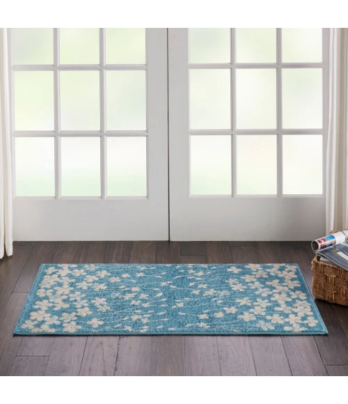 Nourison Tranquil Area Rug TRA04-Turquoise