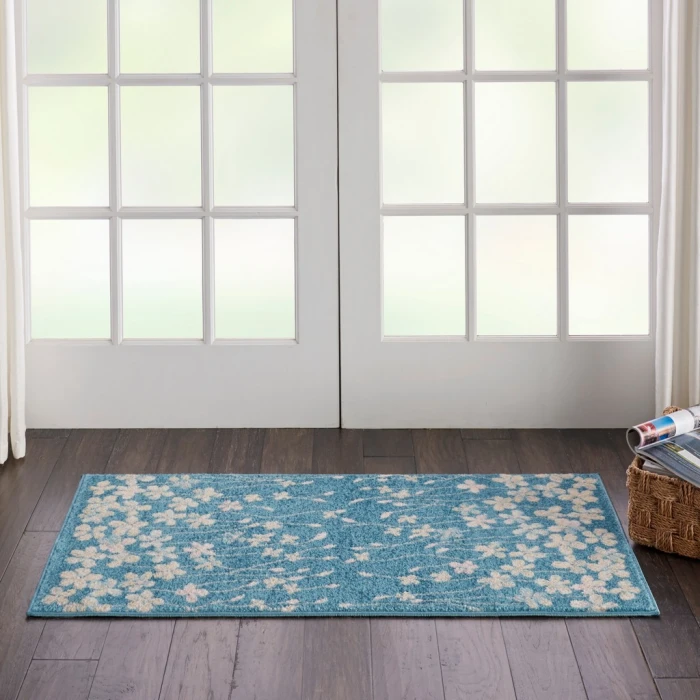 Nourison Tranquil Area Rug TRA04-Turquoise