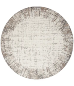 Nourison Home Elation ETN05 Ivory Grey 7 ft. 10 in. Round Area Rug