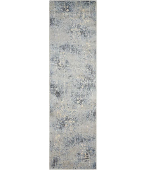 Nourison Somerset Runner Area Rug ST74-Silver/Blue