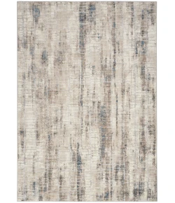 Calvin Klein CK022 Infinity IFN02 Ivory Grey Blue 5 ft. 3 in. X 7 ft. 3 in. Area Rug