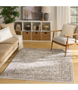 Nourison Home Dekor DEK03 Ivory Brown 5 ft. 3 in. X 7 ft. Area Rug