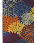 Nourison Aloha Navy Multicolor ALH05 10ft. x 14ft. Rect. Rug