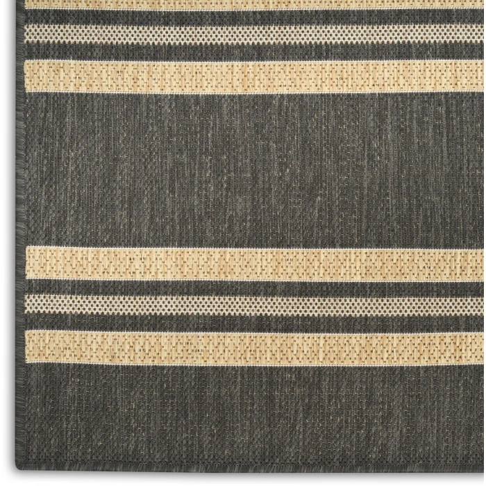 Nourison Home Horizon Indoor/Outdoor Black HOZ05 10ft. x 14ft. Rect. Rug