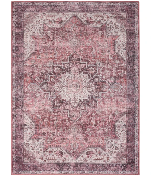 Nourison Nourison Washables Red NWB15 4 ft. X 6 ft. Rect. Rug