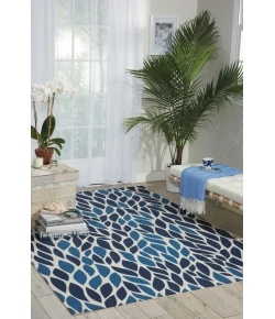 Nourison Home & Garden RS094 Blue 4 ft. 4 in. X 6 ft. 3 in. Area Rug