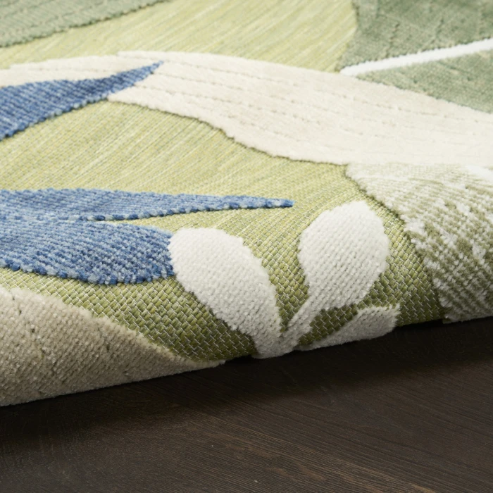 Nourison Home Suncoast Green SNC01 7ft.10in. x 9ft.10in. Rect. Rug