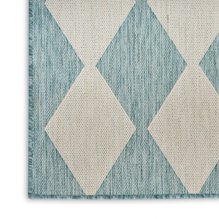 Nourison Positano Aqua POS04 4 ft. X 6 ft. Rect. Rug