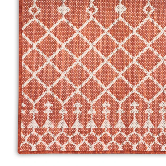 Nourison Positano Terracotta POS02 4 ft. X 6 ft. Rect. Rug