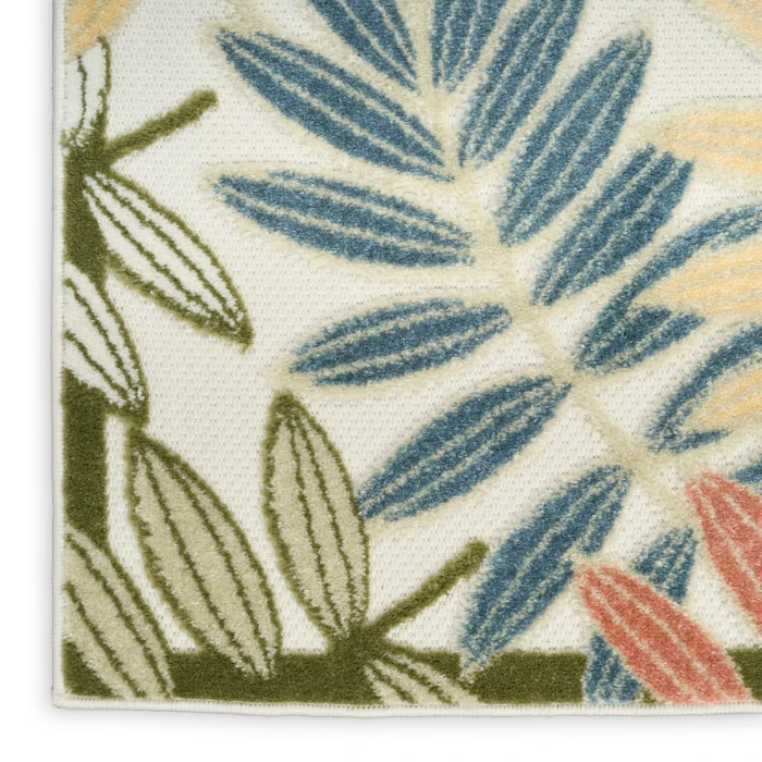 Nourison Aloha Ivory Rose ALH18 3 ft. 6 in. X 5 ft. 6 in. Rect. Rug
