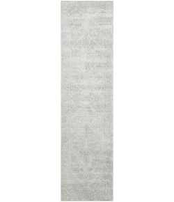 Nourison Home Astra Machine Washable ASW11 Light Grey 2 ft. 2 in. X 8 ft. Area Rug