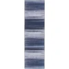 Nourison Launder Navy LDR01 2ft.2in. x 7ft.6in. Rect. Rug