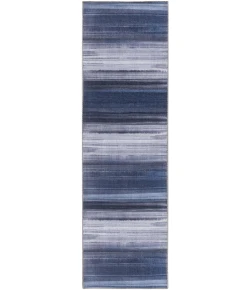Nourison Launder Navy LDR01 2ft.2in. x 7ft.6in. Rect. Rug