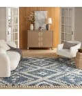 Nourison Oslo Shag Denim Blue OSL02 8 ft. X 11 ft. Rect. Rug