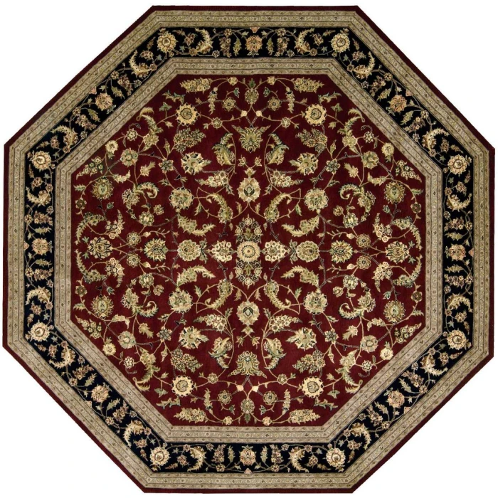 Nourison 2000 Octagon Area Rug 2002-Burgundy