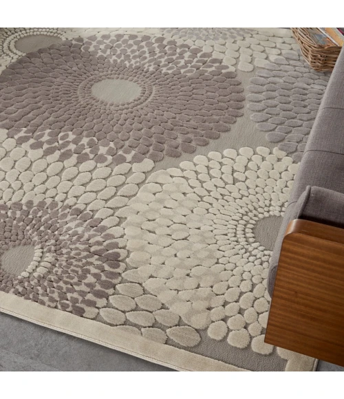 Nourison Graphic Illusions Square Area Rug GIL04-Grey