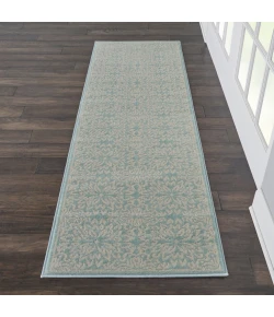 Nourison Home Jubilant JUB06 Ivory Green 2 ft. 3 in. X 7 ft. 3 in. Area Rug