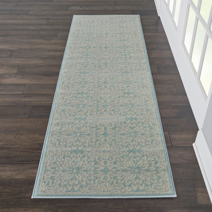 Nourison Jubilant Runner Area Rug JUB06-Ivory/Green