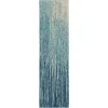 Nourison Home Passion PSN09 Navy Light Blue 2 ft. 2 in. X 7 ft. 6 in. Area Rug