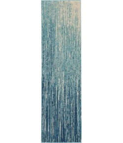 Nourison Home Passion PSN09 Navy Light Blue 2 ft. 2 in. X 7 ft. 6 in. Area Rug