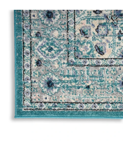 Nourison Passion Area Rug PSN03 Tur/Grey 5'3" x 7'3"