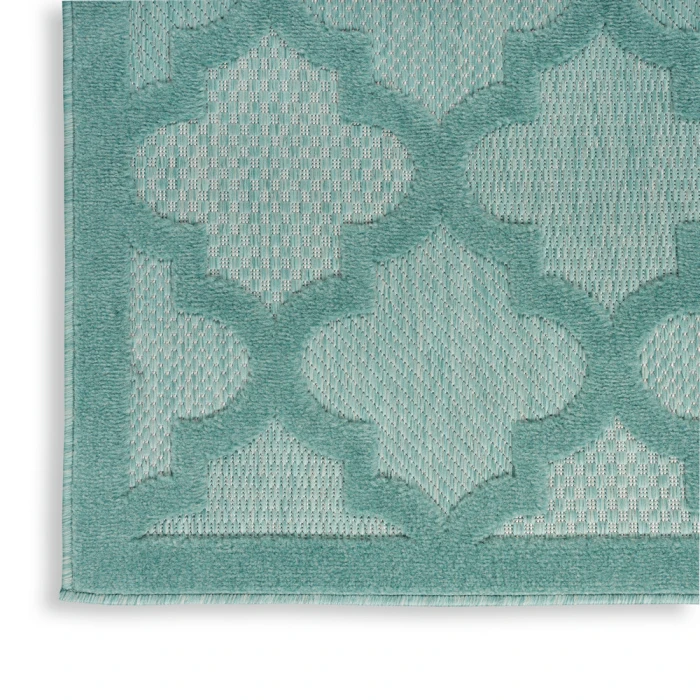 Nourison Easy Care Area Rug NES01 Aqua/Teal